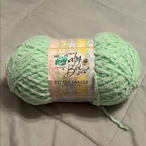 Hobby Lobby Baby Bee Eyelash Yarn in  Mint charm